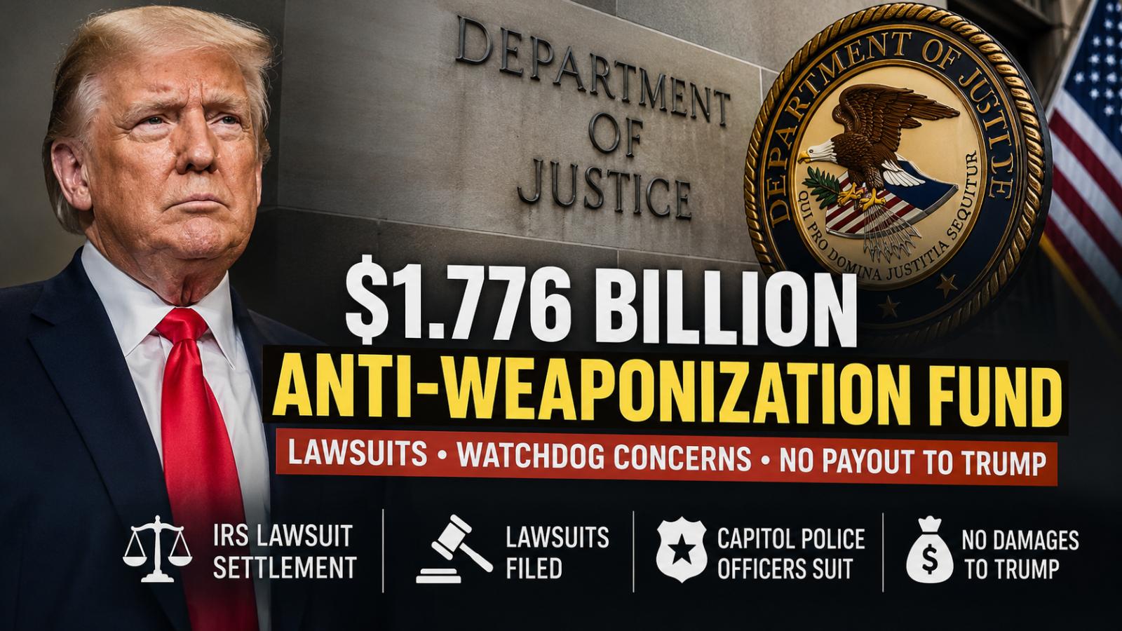 Trump IRS Settlement Fund Explained: Why DOJ’s $1.776 Billion Plan Faces Lawsuits