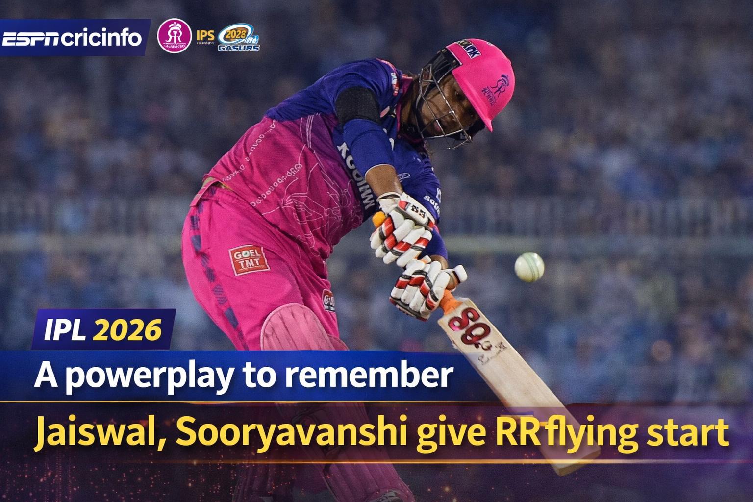 RR vs MI IPL 2026 Sooryavanshi and Jaiswal power Rajasthan start