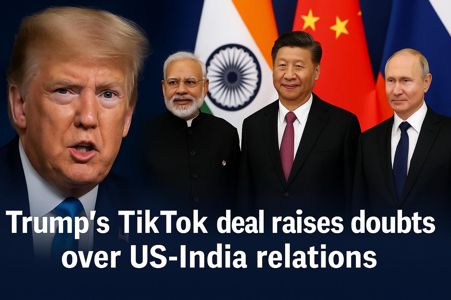 Trump announces TikTok deal as India questions US commitment to partnership