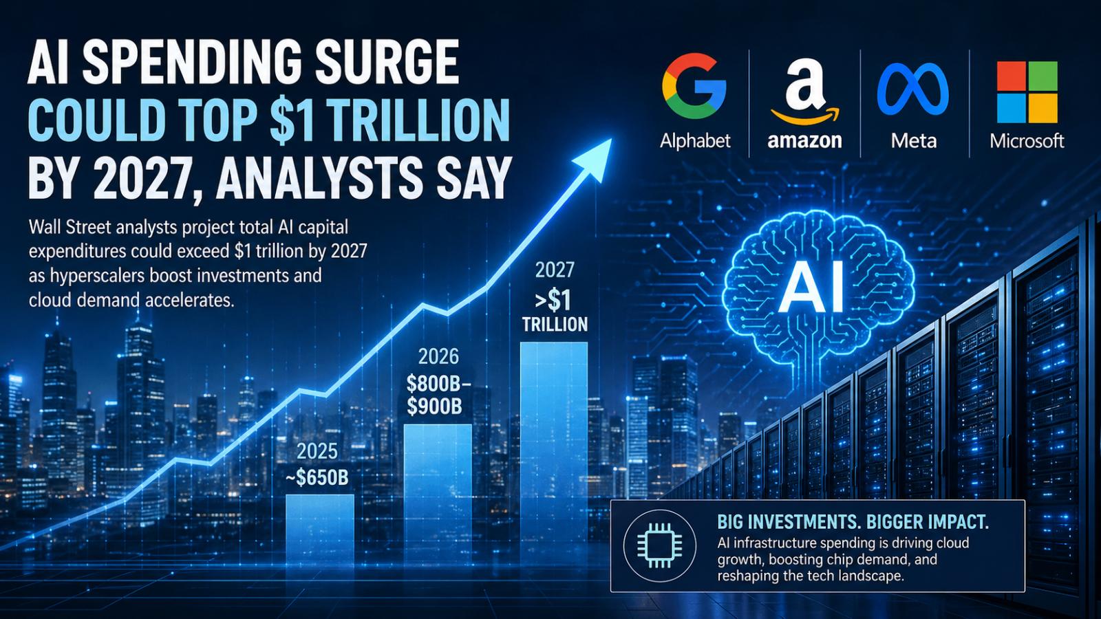 AI spending surge could top $1 trillion by 2027, analysts say