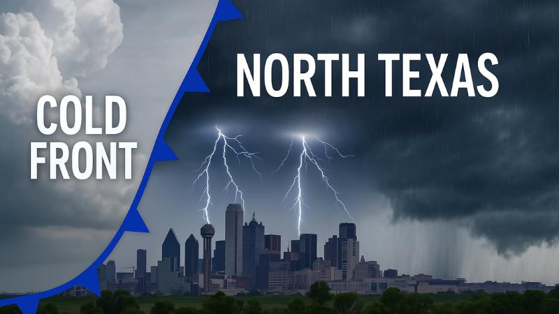 North Texas cold front brings storms and the season’s coldest temperatures