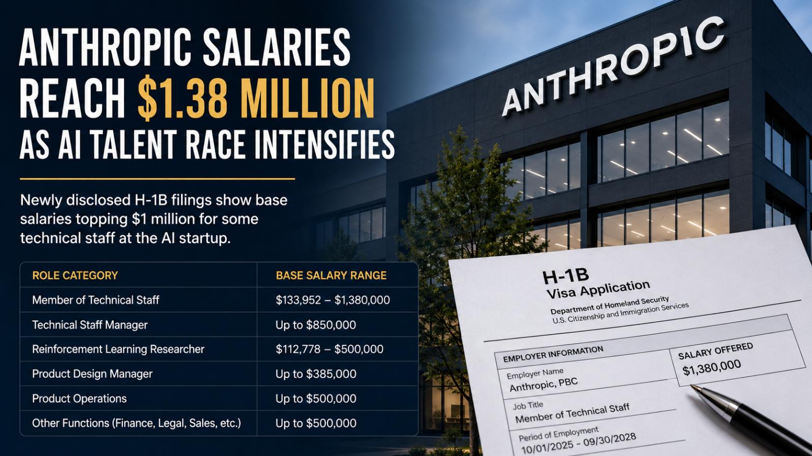 Anthropic H-1B Filings Show AI Base Salaries as High as $1.38 Million
