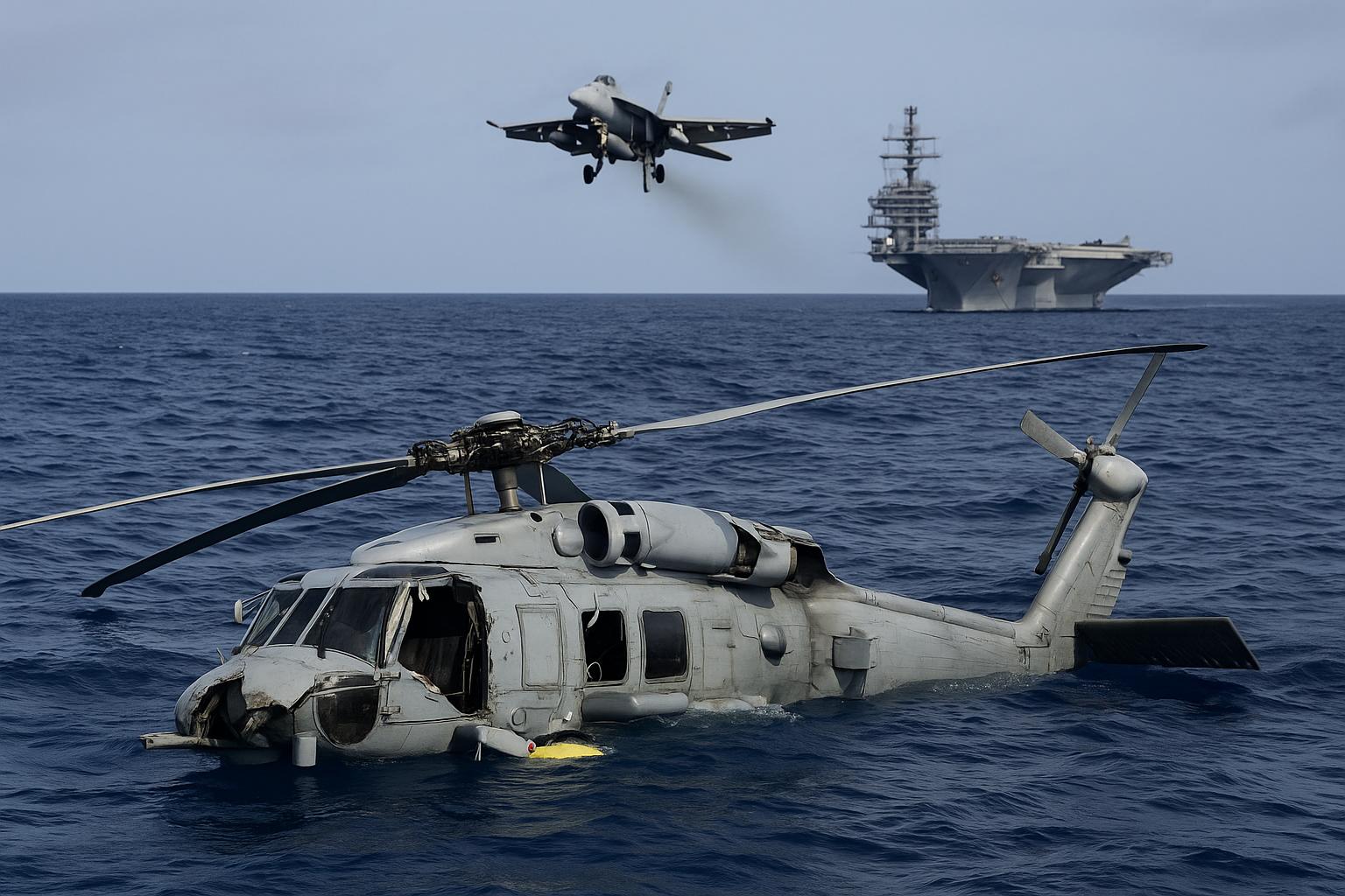 US Navy helicopter and jet crash in South China Sea amid Indo-Pacific tensions