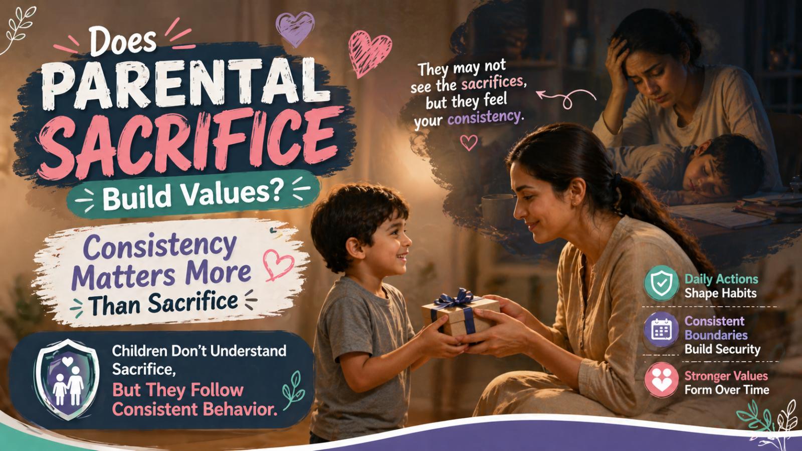Does parental sacrifice build values? Consistency matters more than sacrifice