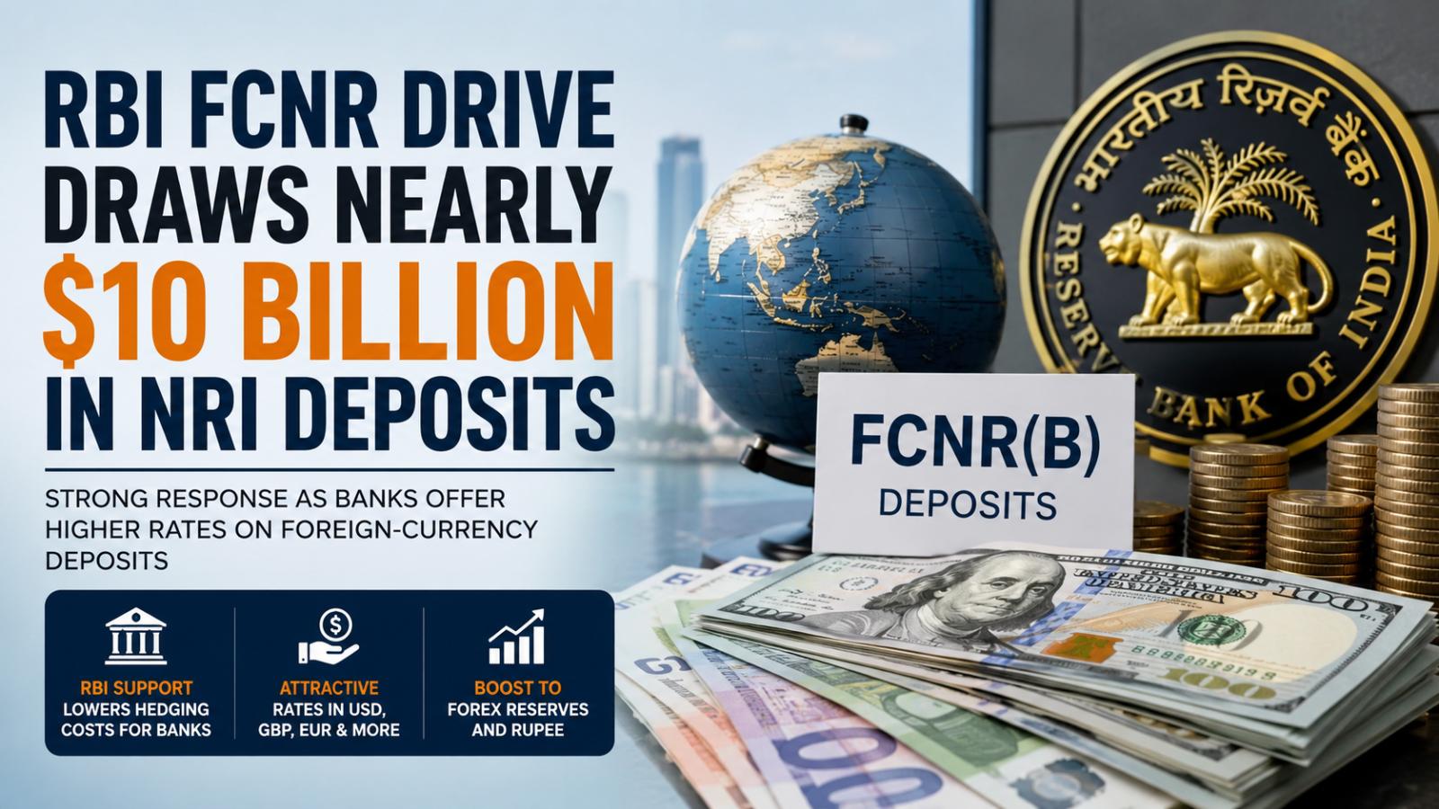 RBI FCNR Drive Draws Nearly $10 Billion in NRI Deposits