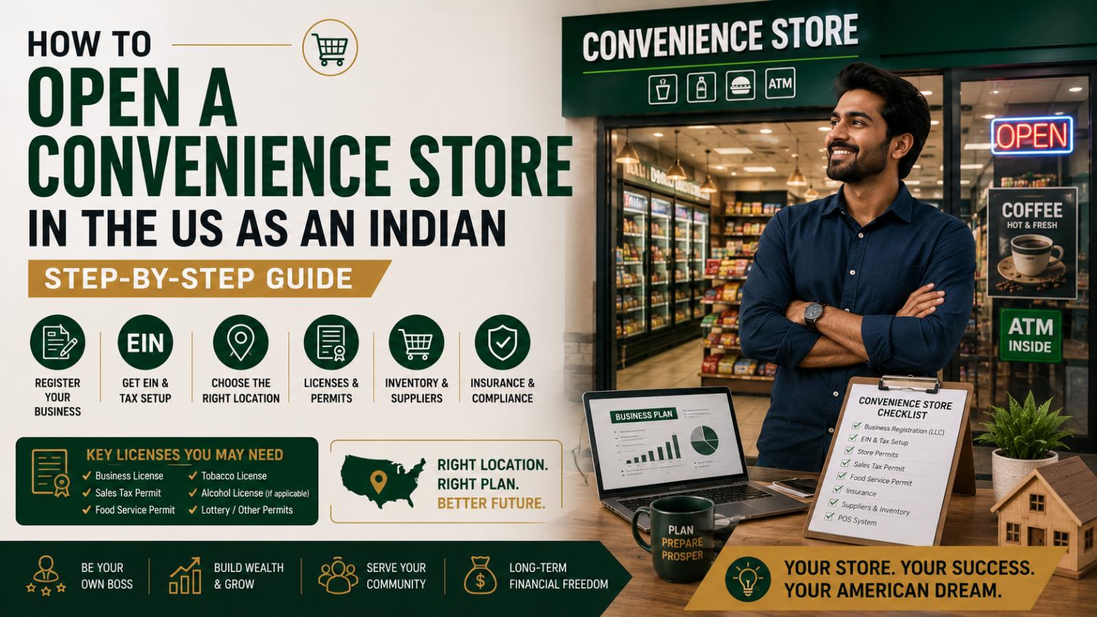 How to open a convenience store in the US as an Indian