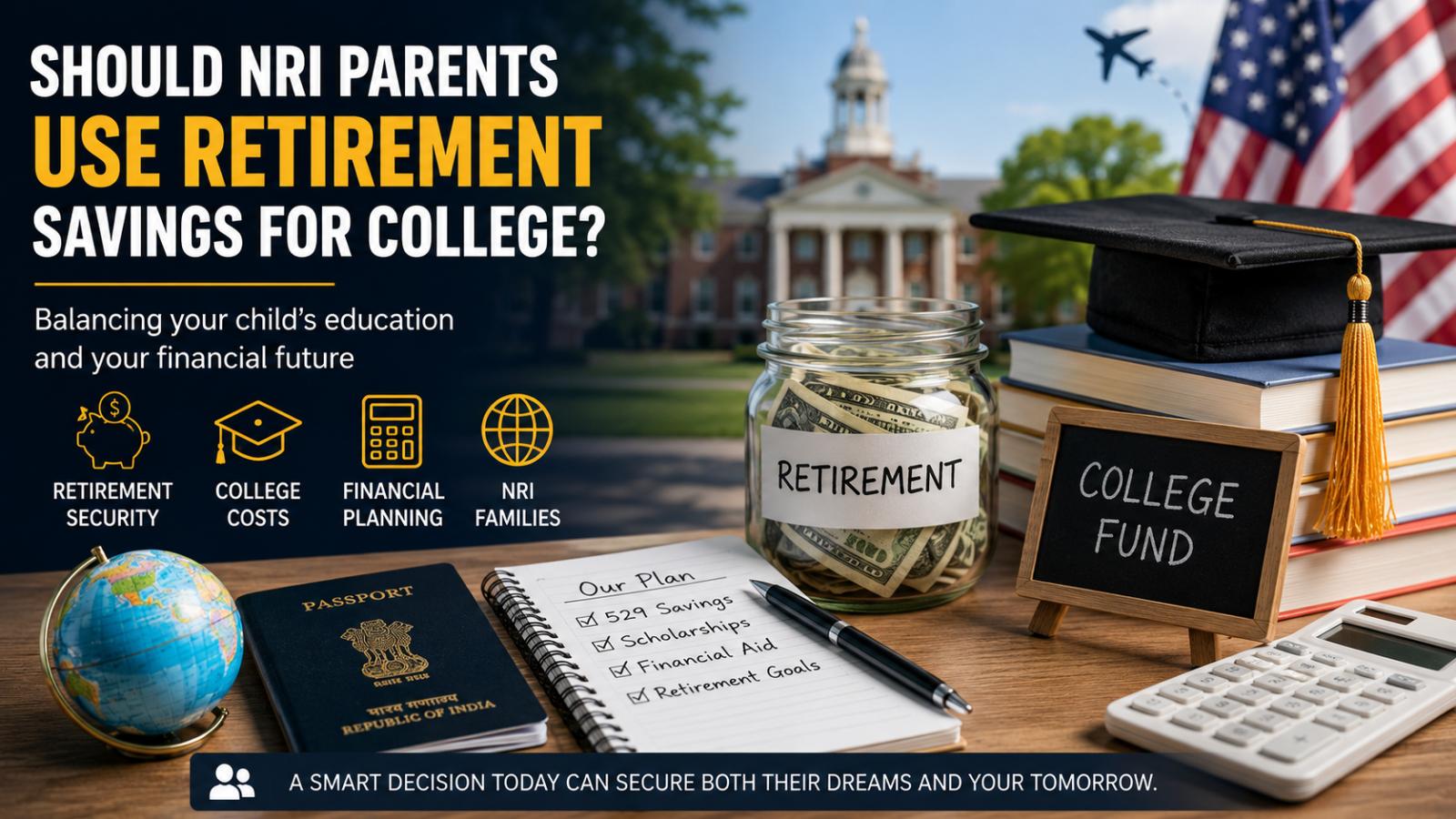 Should NRI Parents Use Retirement Savings for College