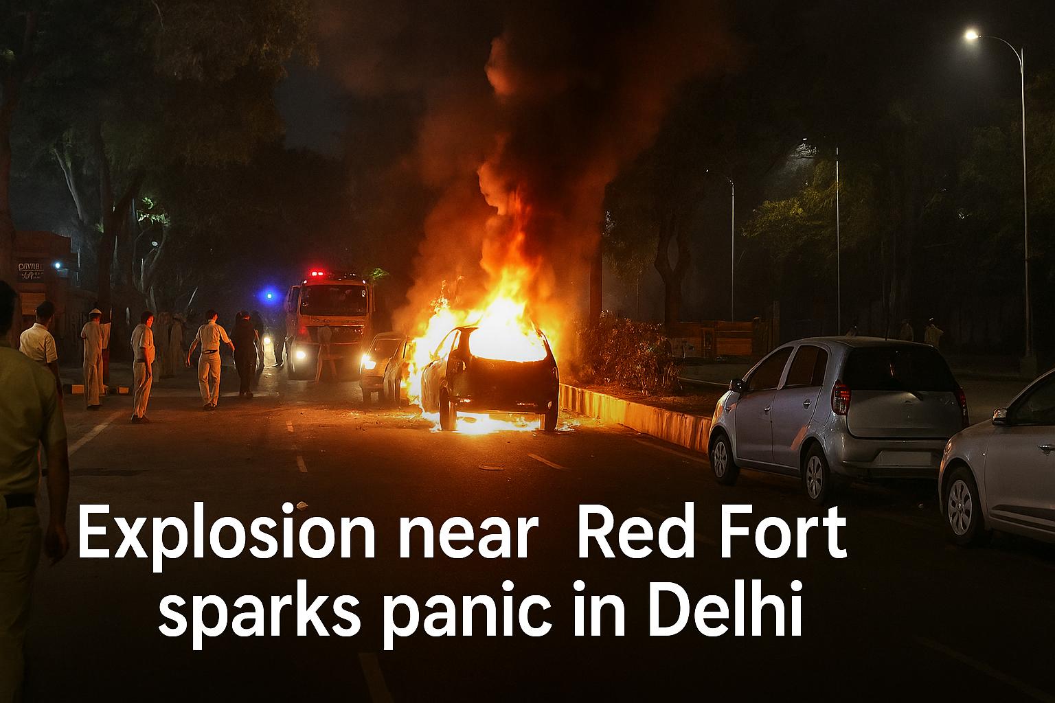 Explosion near Red Fort Metro Station in Delhi sparks fire, police probe cause