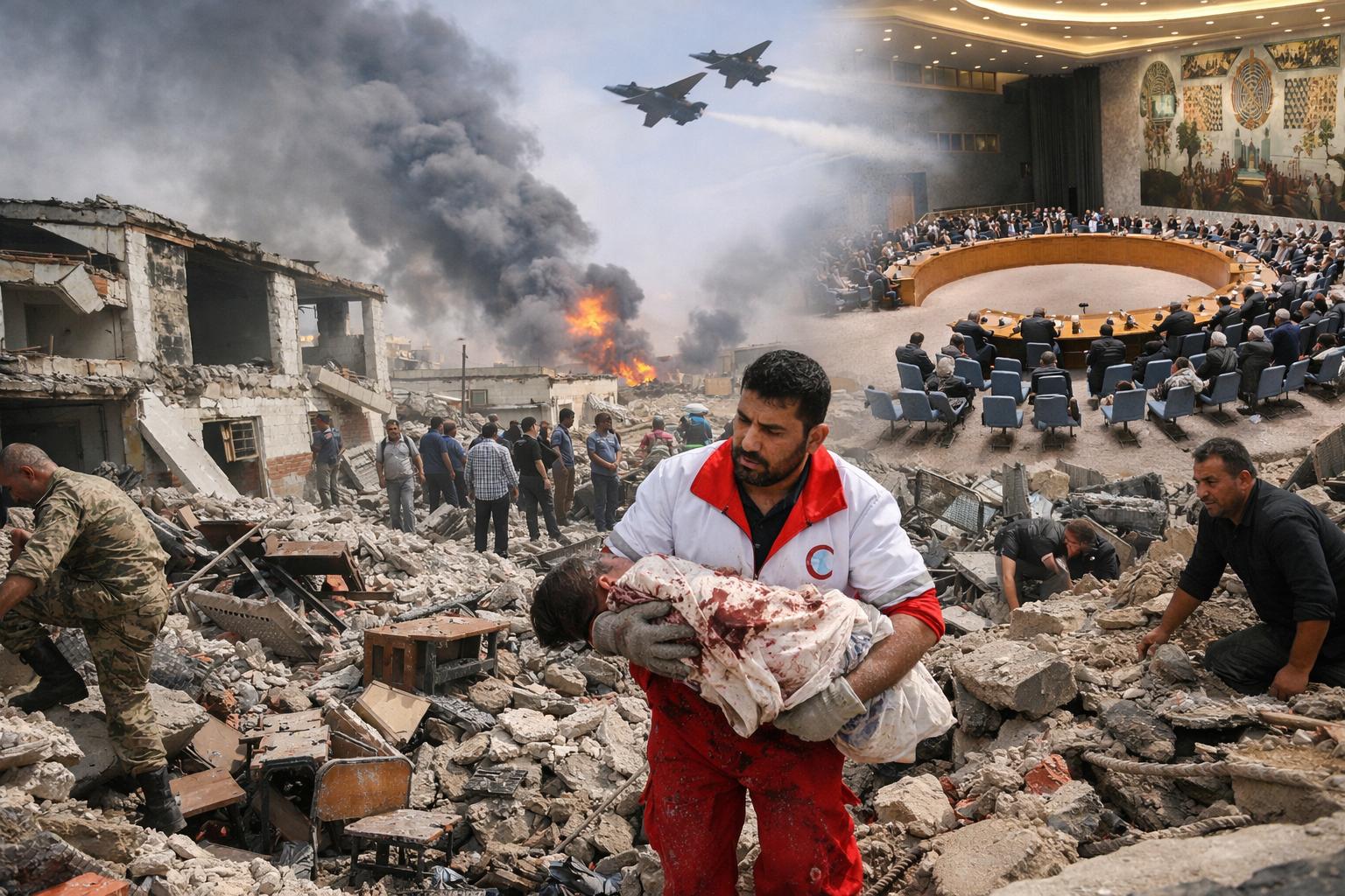 Iran condemns school attack as UN meets over US-Israel strikes