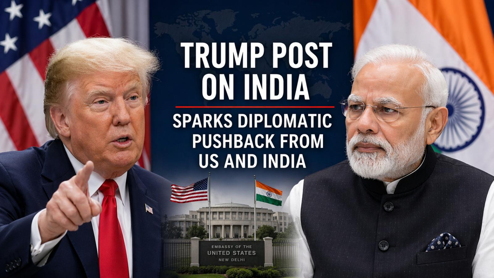 Trump post on India sparks diplomatic pushback from US and India