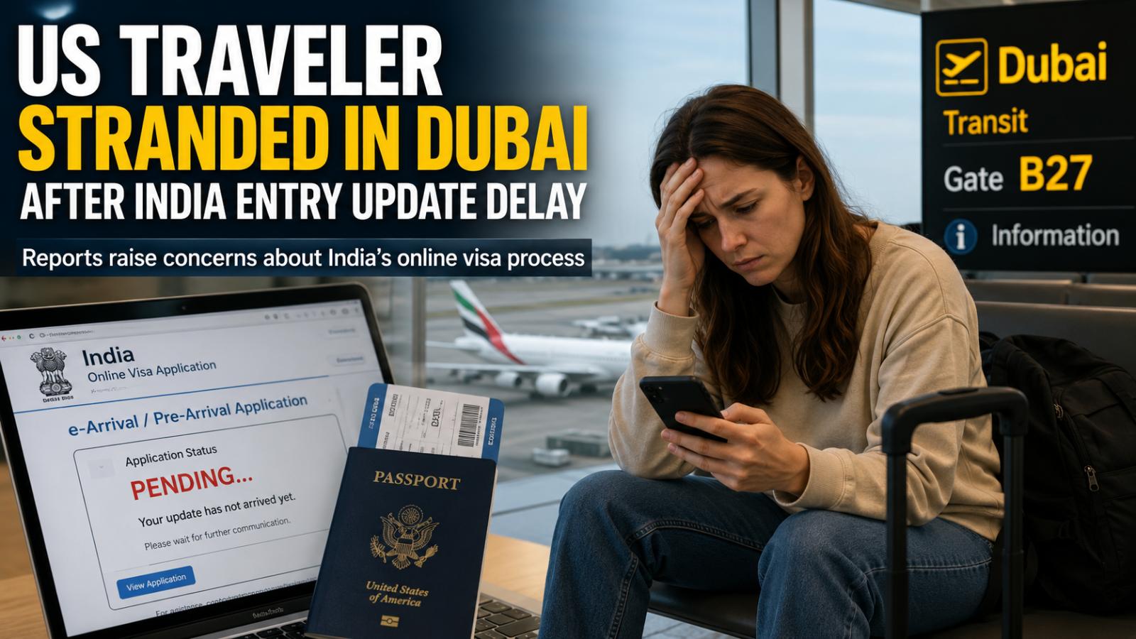 US Traveler Stranded in Dubai After India Entry Update Delay