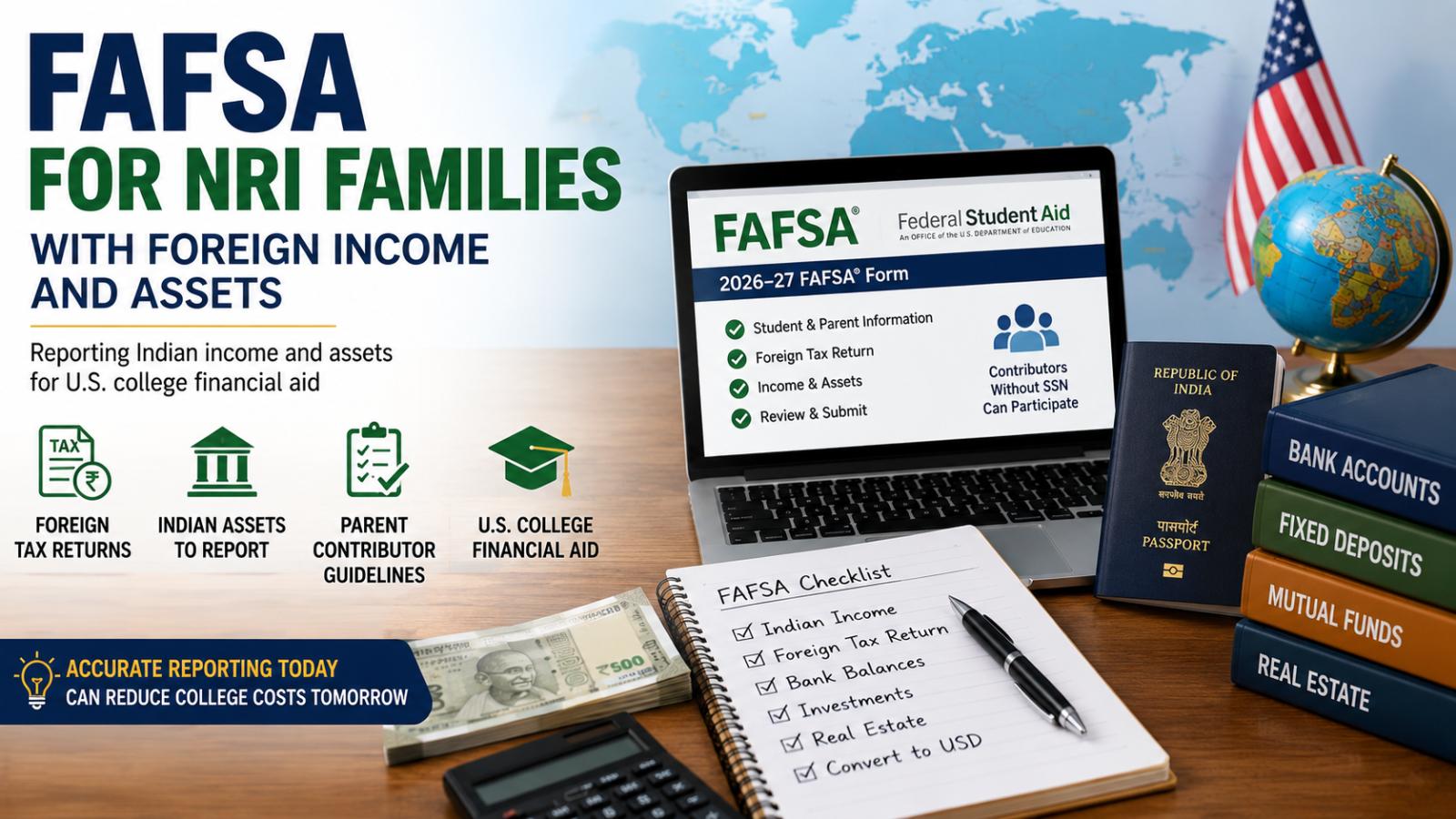 FAFSA for NRI Families With Foreign Income and Assets