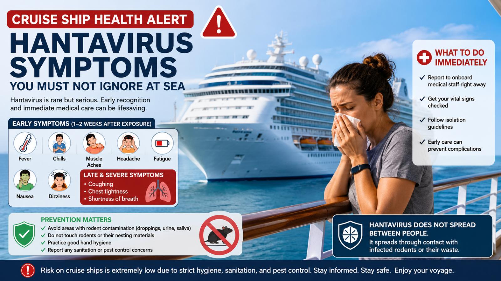 Cruise Ship Health Alert: Early Hantavirus Symptoms You Must Not Ignore at Sea