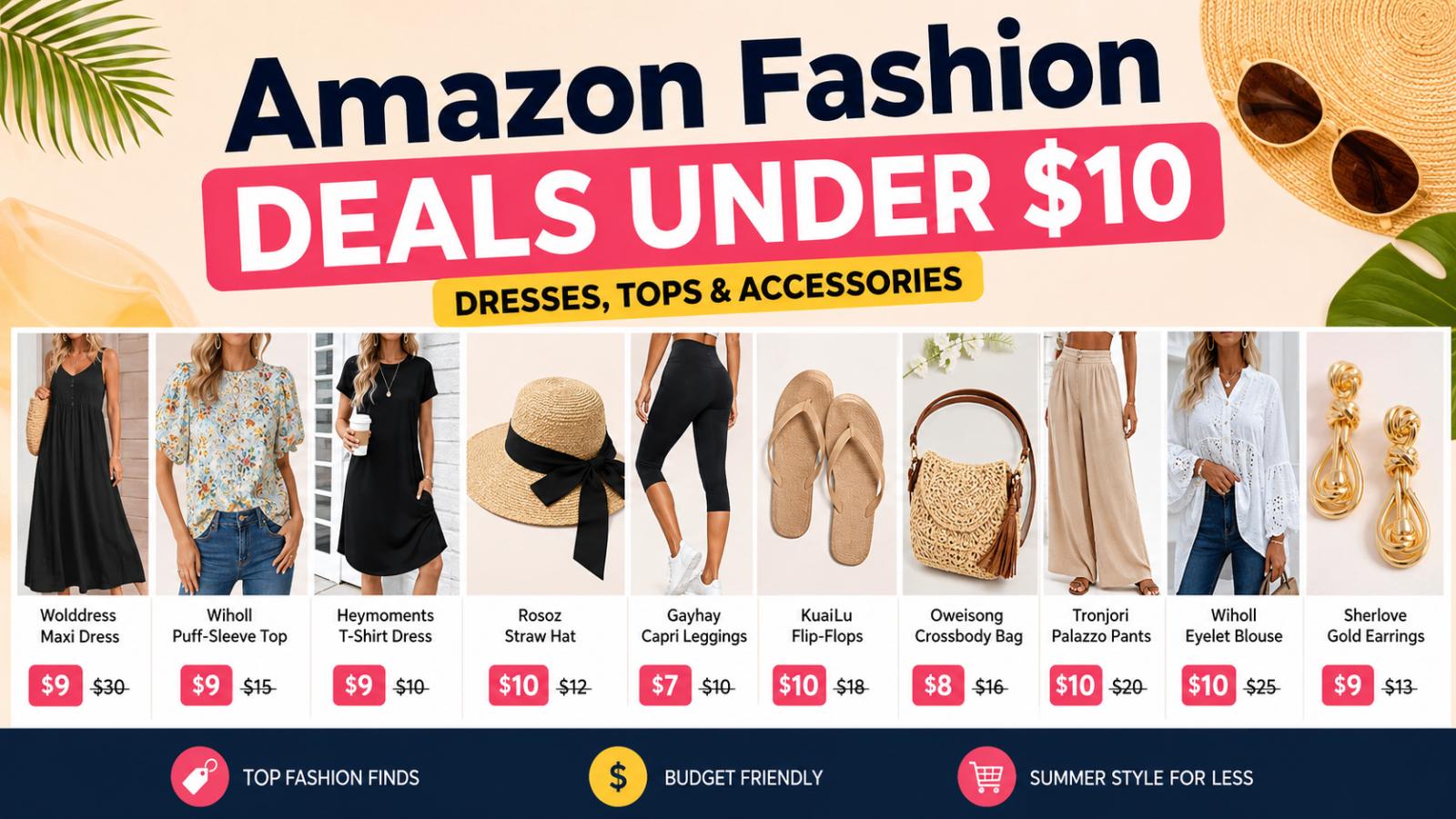 Amazon US Deals Under $10: Fashion Finds for Summer