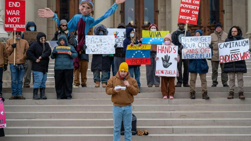 Protest group installs Trump-Epstein birthday card display near U.S. Capitol