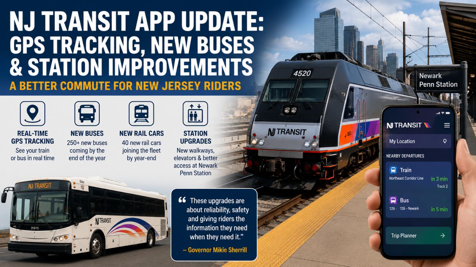 NJ Transit App Update Brings GPS Tracking and Bus Upgrades