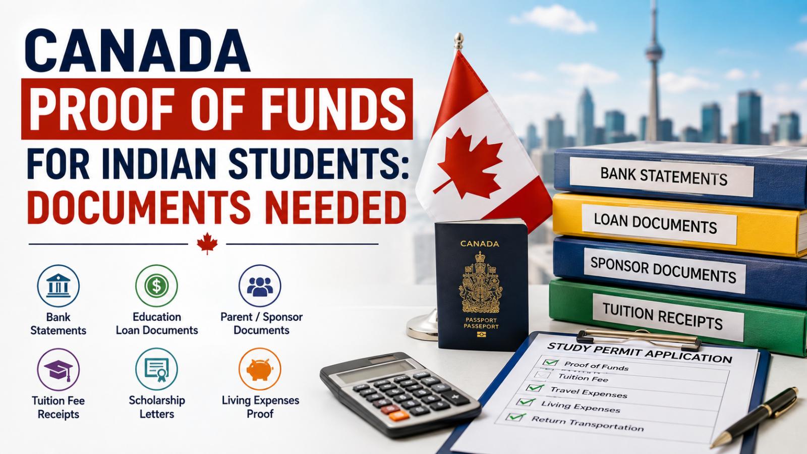Canada proof of funds for Indian students: Documents needed