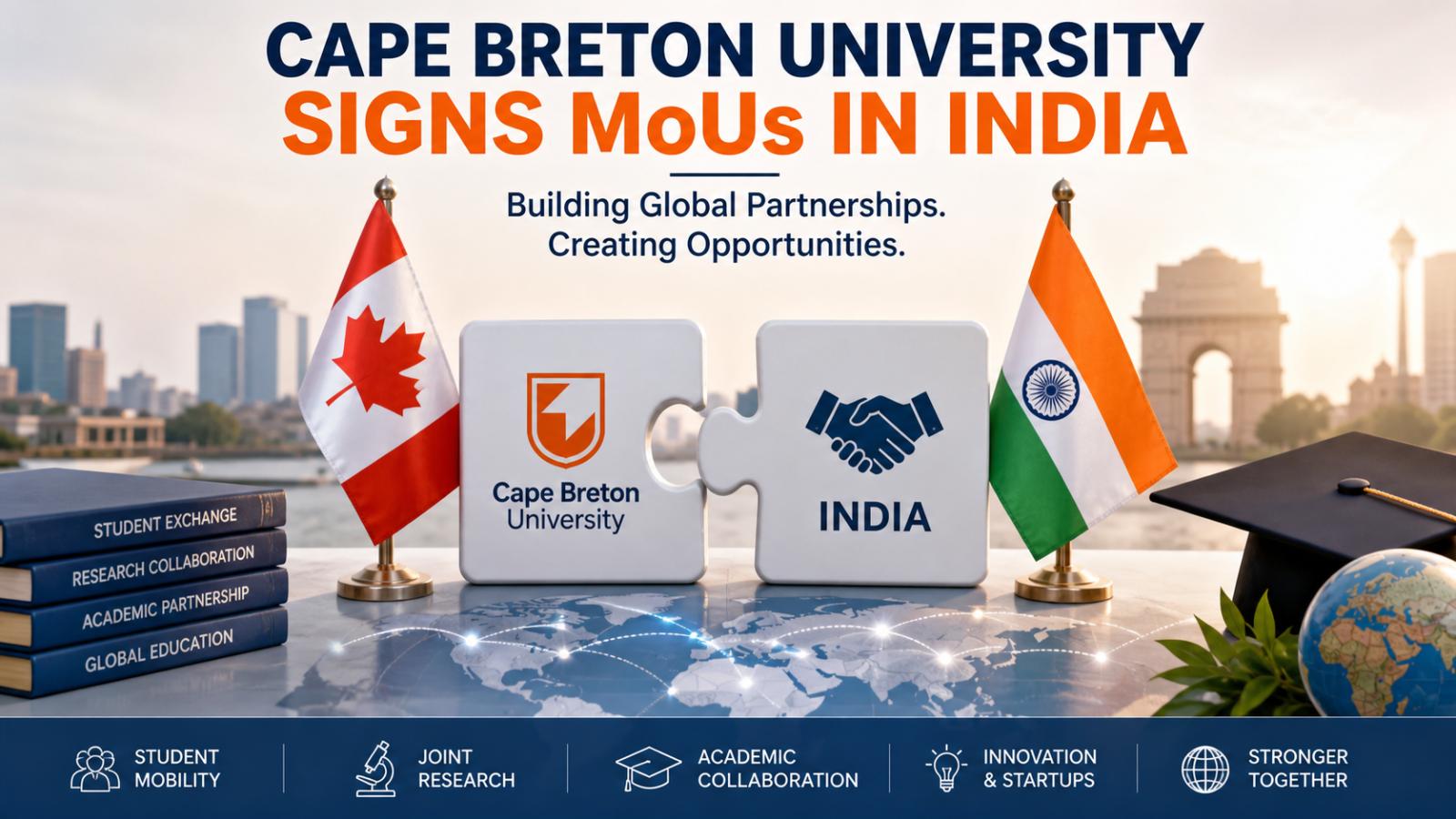 Cape Breton University Signs 3 India MoUs to Boost Student Pathways