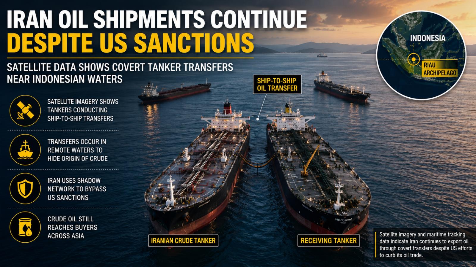 Iran Oil Shipments Keep Moving Despite US Sanctions, Data Shows