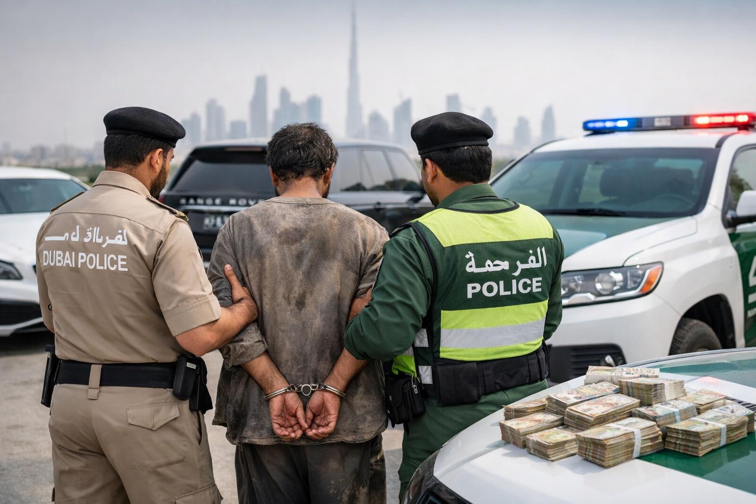 Dubai police arrest beggar with three luxury cars in Ramadan crackdown