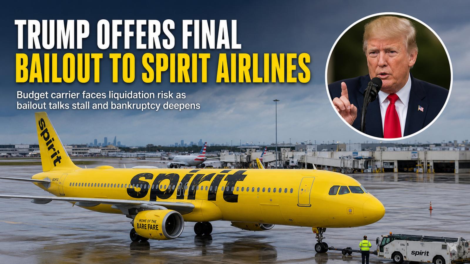 What is Trump’s final bailout plan for Spirit Airlines It could prevent liquidation
