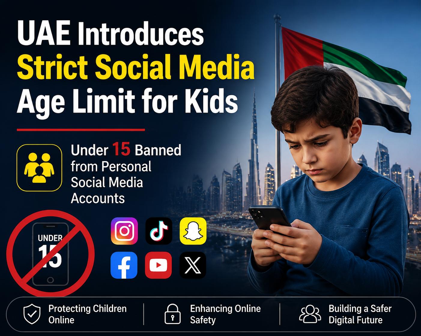 UAE Introduces Strict Social Media Age Limit for Kids
