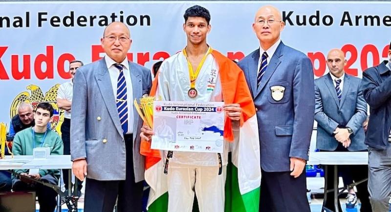 Sohail Khan Makes History: First Indian to Win Medal at Kudo Eurasian Cup 2024