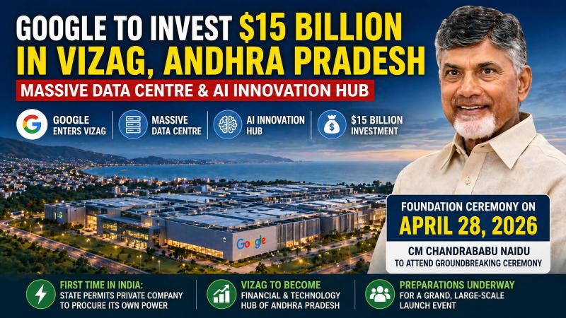 Google Data Centre in Vizag: $15 Billion Investment, Launch Date, Key Details