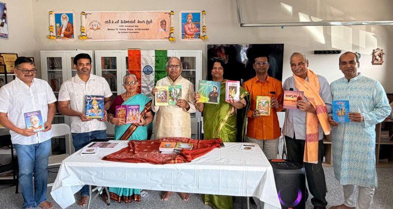 Book Donation Event at NVL Memorial Telugu Library in Melissa, Texas