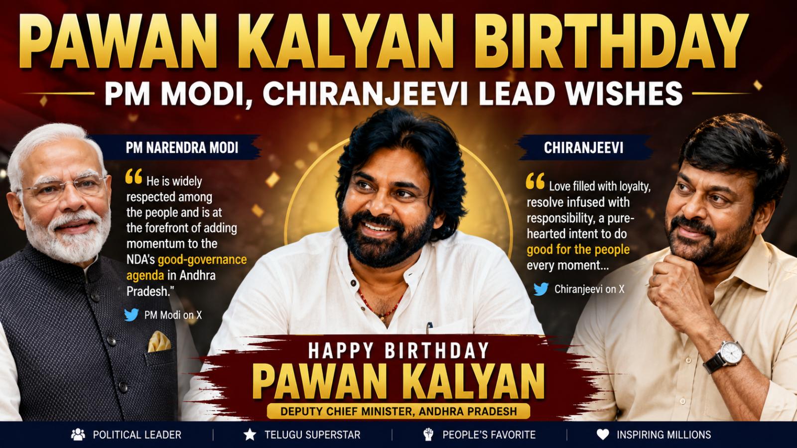 Pawan Kalyan Birthday: PM Modi, Chiranjeevi Lead Wishes