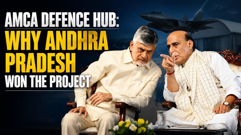 AMCA Defence Hub in Puttaparthi: Rajnath & Chandrababu Lay Foundation