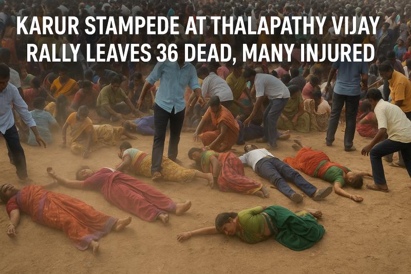 Karur Stampede at Thalapathy Vijay Rally Leaves 36 Dead, Many Injured