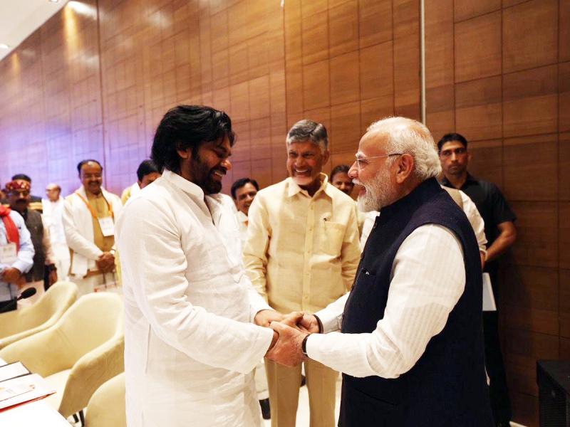 Chandrababu Naidu, Modi, and Pawan Kalyan  The Trio That Ousted Jagan Reunites in Haryana
