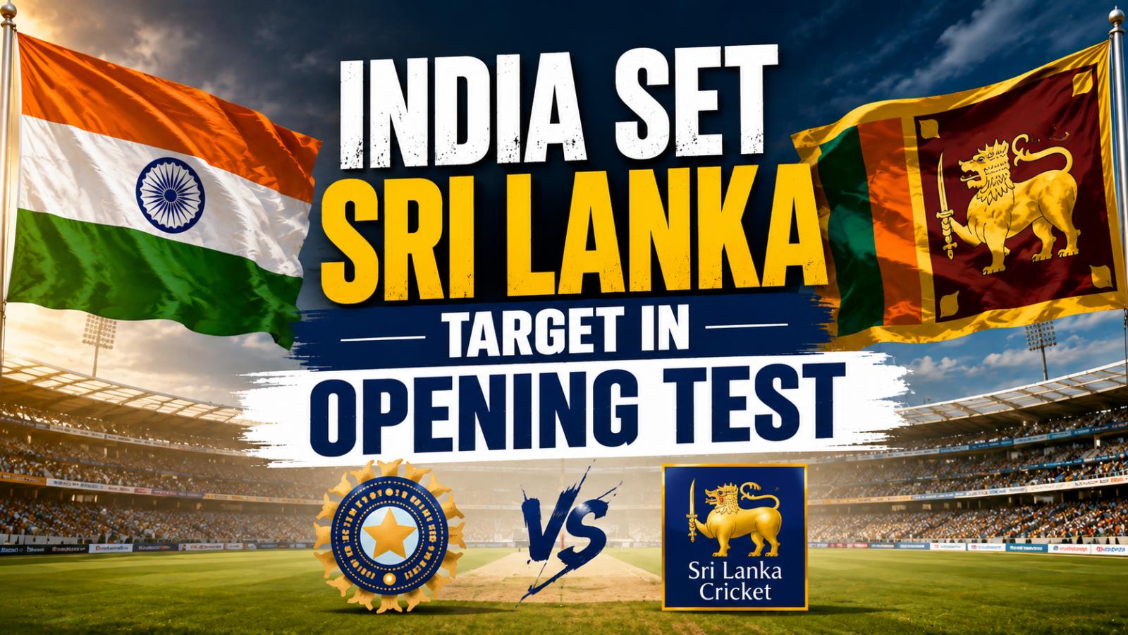 India Set Sri Lanka 372-Run Target in Opening Test