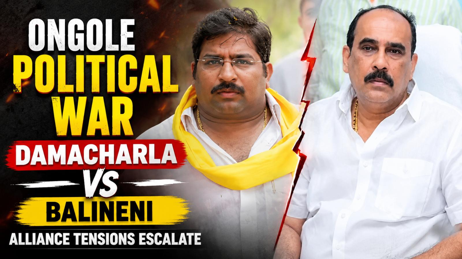 Ongole Political Rift: Damacharla, Balineni Trade Fresh Charges