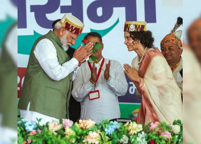 Kangana Ranaut Launches Book on PM Modi’s Leadership Amidst 74th Birthday Celebrations