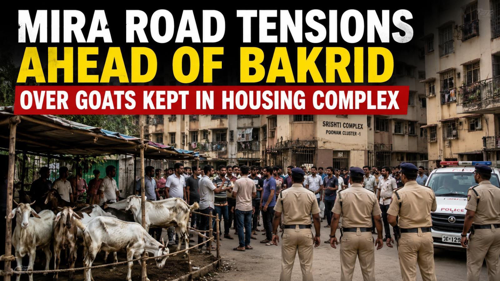 Mira Road Tensions Ahead Of Bakrid Over Goats Kept In Housing Complex