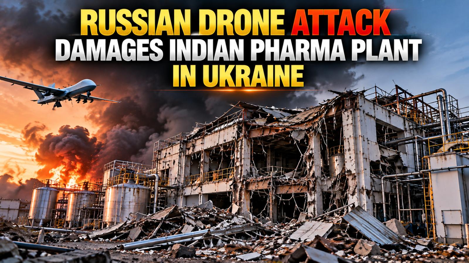 Russian Drone Attack Damages Indian Pharma Plant in Ukraine