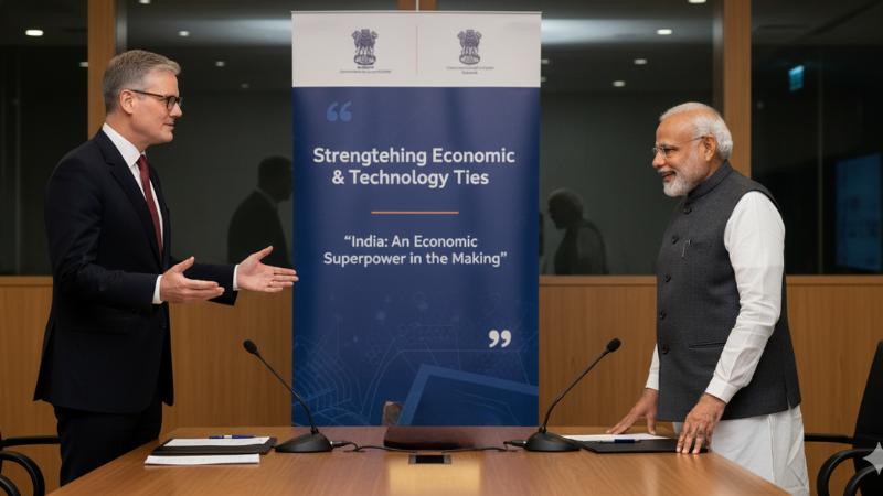 UK-India Bolster Ties; Starmer: India 'Economic Superpower in the Making'