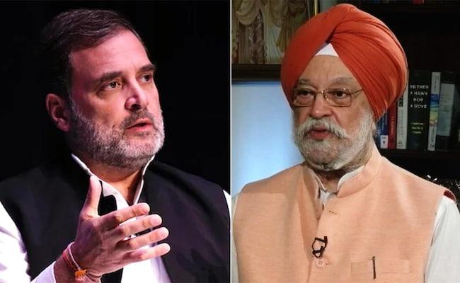 Union Minister Hardeep Puri Slams Rahul Gandhi’s Comments on Sikhs and RSS