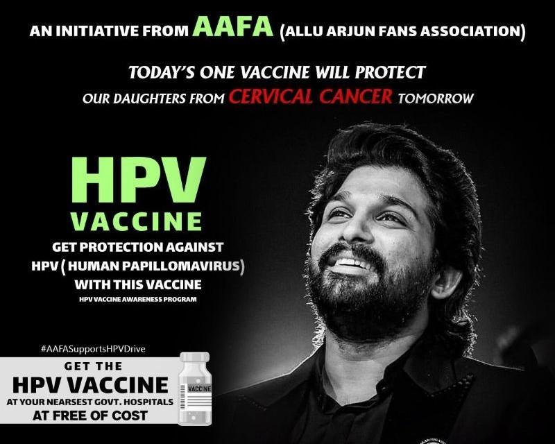 Allu Arjun Fans Association Supports HPV Vaccination Drive on Icon Star's Birthday