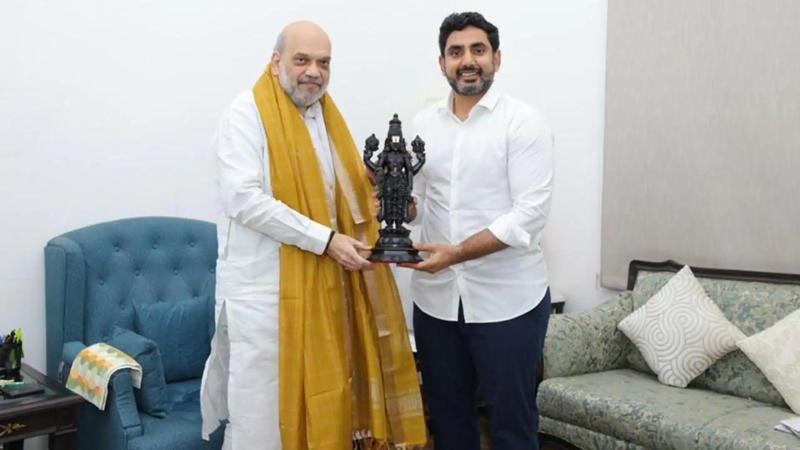 Nara Lokesh’s Secret Meeting with Amit Shah Sparks Political Speculation in Andhra Pradesh