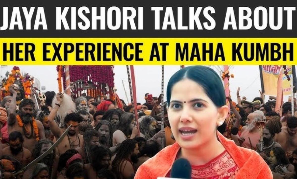Jaya Kishori Urges Youth to Experience Peace and Bliss at Maha Kumbh 2025