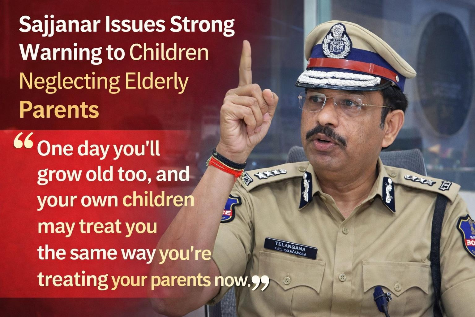 Hyderabad Police Commissioner Raises Alarm Over Neglect of Senior Citizens