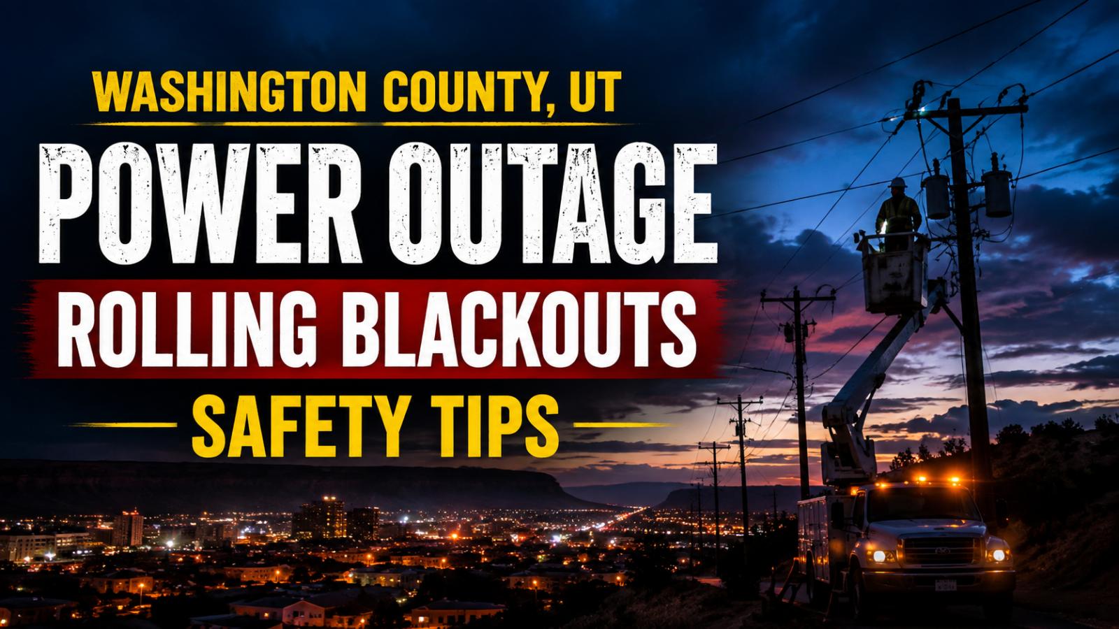 Washington County Power Outage Rolling Blackouts and Safety Tips