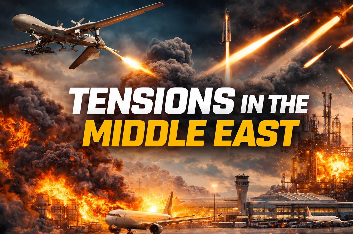 Rising Tensions: Kuwait, Bahrain, Saudi Arabia, UAE Targeted by Drones and Missiles