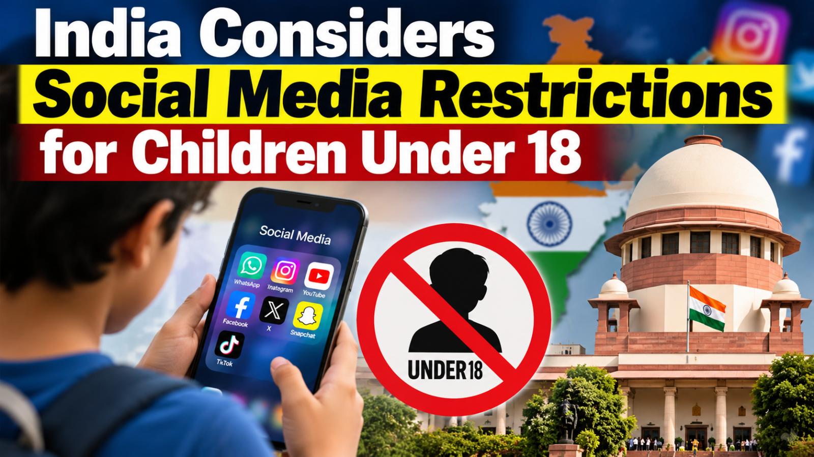 India Considers Social Media Restrictions for Children Under 18