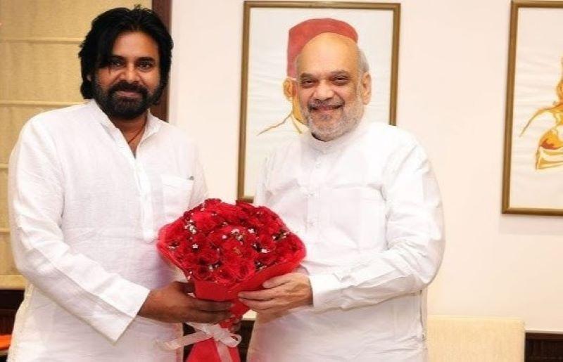 Pawan Kalyan's Courtesy Call to Amit Shah in Delhi
