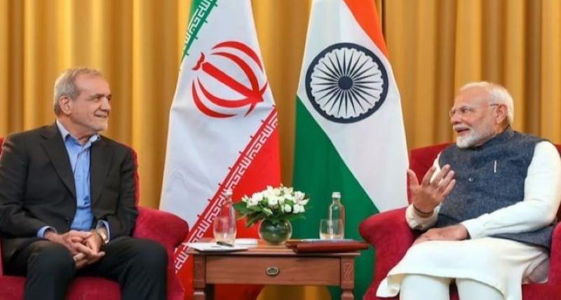 Modi Meets Iranian President Pezeshkian Amid West Asia Tensions at BRICS Summit