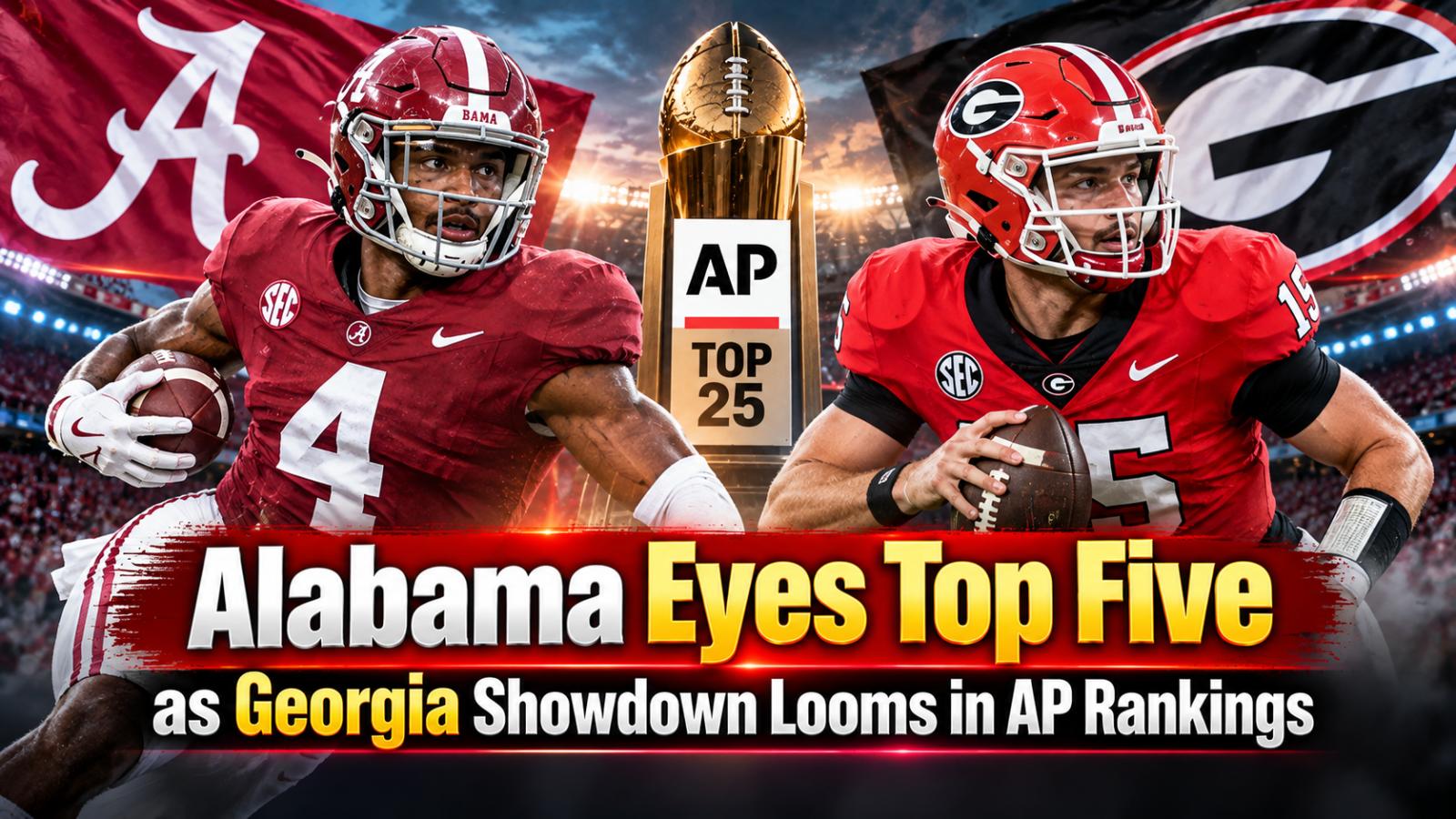 Alabama Eyes Top Five as Georgia Showdown Looms in AP Rankings